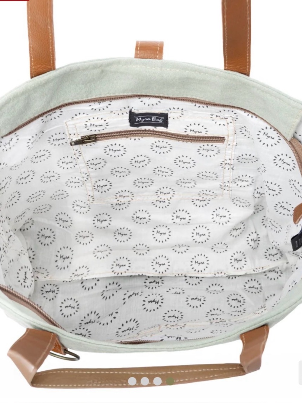 Myra La Couspaude Canvas Tote Bag View 3